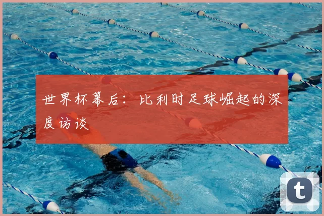 世界杯幕后:比利时足球崛起的深度访谈