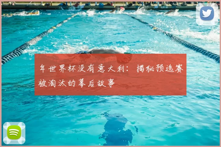 年世界杯没有意大利:揭秘预选赛被淘汰的幕后故事