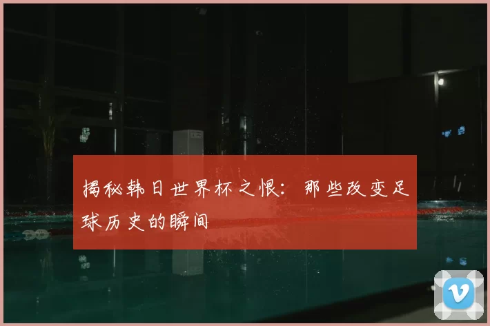 揭秘韩日世界杯之恨:那些改变足球历史的瞬间